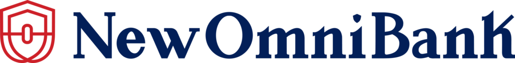 New Omni Bank's primary logo in red and navy.